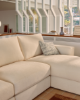 Picture of Divan modular Alea 5-vendësh me chaise longue në anën e djathtë dhe mbulesë të heqshme, i veshur me chenille ecru, 340 cm