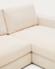 Picture of Divan modular Alea 5-vendësh me chaise longue në anën e djathtë dhe mbulesë të heqshme, i veshur me chenille ecru, 340 cm
