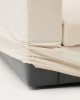 Picture of Divan modular Alea 5-vendësh me chaise longue në anën e djathtë dhe mbulesë të heqshme, i veshur me chenille ecru, 340 cm