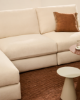 Picture of Divan modular Alea 5-vendësh me chaise longue në anën e majtë dhe mbulesë të heqshme, i veshur me chenille ecru, 340 cm