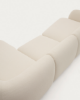 Picture of Divan modular Martina 4-vendësh me chaise longue në anën e djathtë, i veshur me chenille ecru, 377 cm