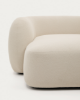 Picture of Divan modular Martina 4-vendësh me chaise longue në anën e djathtë, i veshur me chenille ecru, 377 cm