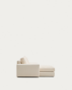 Picture of Divan modular Alea 5-vendësh me chaise longue në anën e majtë dhe mbulesë të heqshme, i veshur me chenille ecru, 340 cm