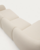 Picture of Divan modular Martina 4-vendësh me chaise longue në anën e majtë, i veshur me chenille ecru, 377 cm