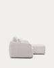 Picture of Divan-krevat Laira 3-vendësh me chaise longue në anën e djathtë, i veshur me chenille ecru, 246 cm, FSC Mix Credit