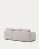 Picture of Divan-krevat Laira 3-vendësh me chaise longue në anën e djathtë, i veshur me chenille ecru, 246 cm, FSC Mix Credit