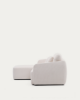 Picture of Divan-krevat Laira 3-vendësh me chaise longue në anën e majtë, i veshur me chenille ecru, 246 cm, FSC Mix Credit