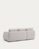 Picture of Divan-krevat Laira 3-vendësh me chaise longue në anën e majtë, i veshur me chenille ecru, 246 cm, FSC Mix Credit