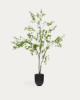 Picture of Pemë artificiale Enkianthus në vazo të zezë, 214 cm