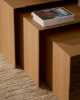 Picture of Set Litto me 3 tavolina fole prej furniri lisi, FSC Mix Credit, 60 × 40 / 51 × 36 / 42 × 31 cm