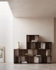 Picture of Set Litto me 9 elemente biblioteke modulare prej furniri arre, 202 × 114 cm