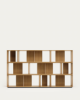 Picture of Set Litto me 9 elemente biblioteke modulare prej furniri lisi, 202 × 114 cm