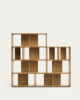 Picture of Set Litto me 9 elemente biblioteke modulare prej furniri lisi, 202 × 114 cm